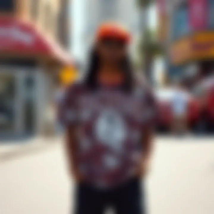 Von Dutch Merchandise in a Street Style Setting Fashion showcase featuring Von Dutch merchandise in a vibrant street setting