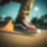 Dynamic view of Vans Ultrarange Gore High Top in action