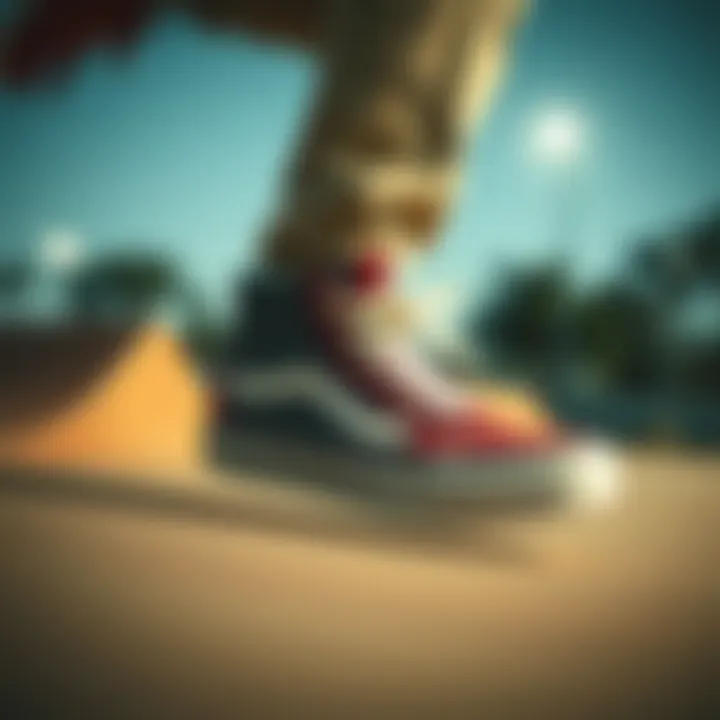 Dynamic Performance of Vans Ultrarange Gore High Top Dynamic view of Vans Ultrarange Gore High Top in action