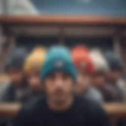 Beanies showcasing various styles and colors