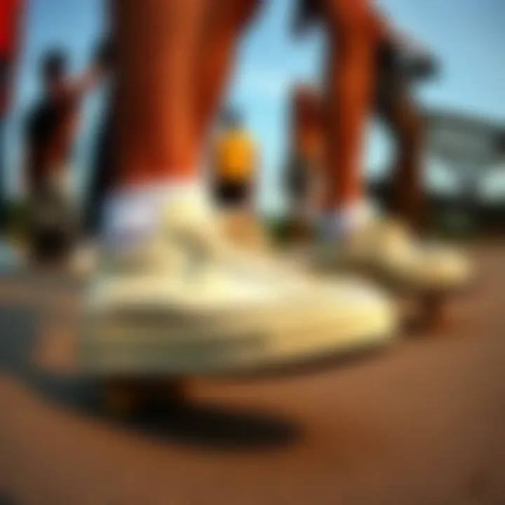 White Platform Converse in Skate Culture Group of skaters wearing the White Platform Converse