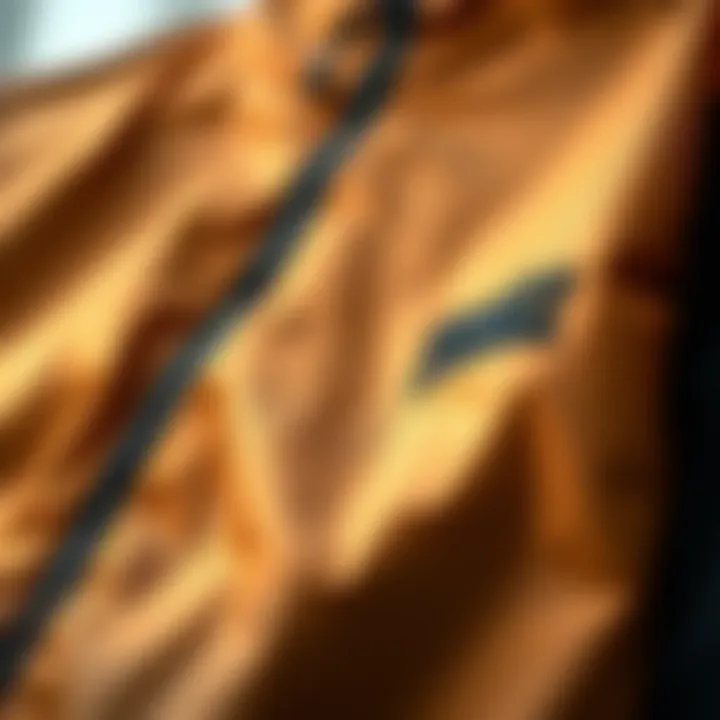 Fabric Details of the Zumiez Windbreaker Close-up of Zumiez windbreaker fabric details