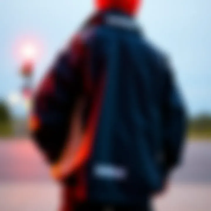 Stylish Design of the Zumiez Windbreaker Stylish Zumiez windbreaker showcasing its design