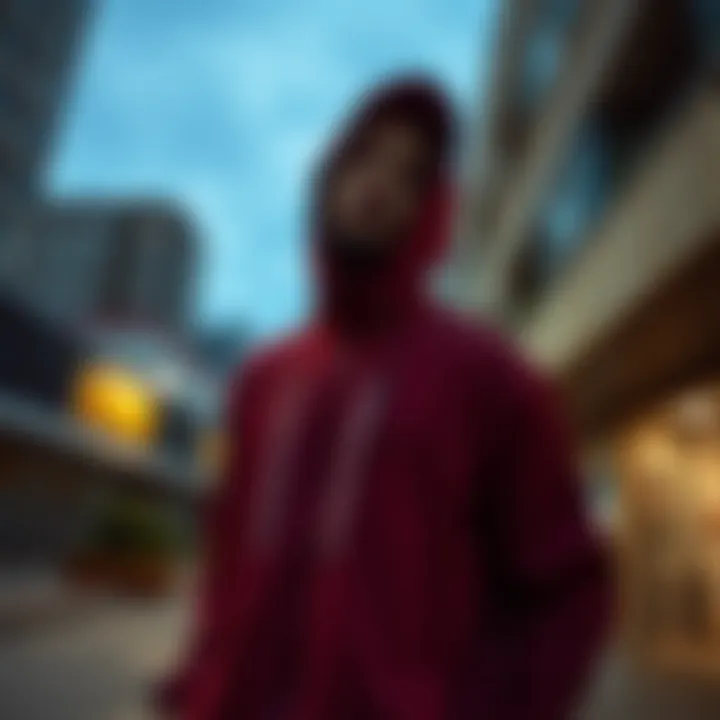 Urban Setting with Zumiez Windbreaker Trendy urban setting featuring the Zumiez windbreaker