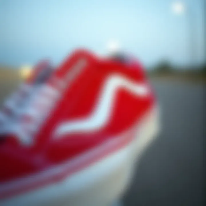 Close-up of the Iconic Design Elements of Old Skool Vans Close-up of the iconic design elements of Old Skool Vans