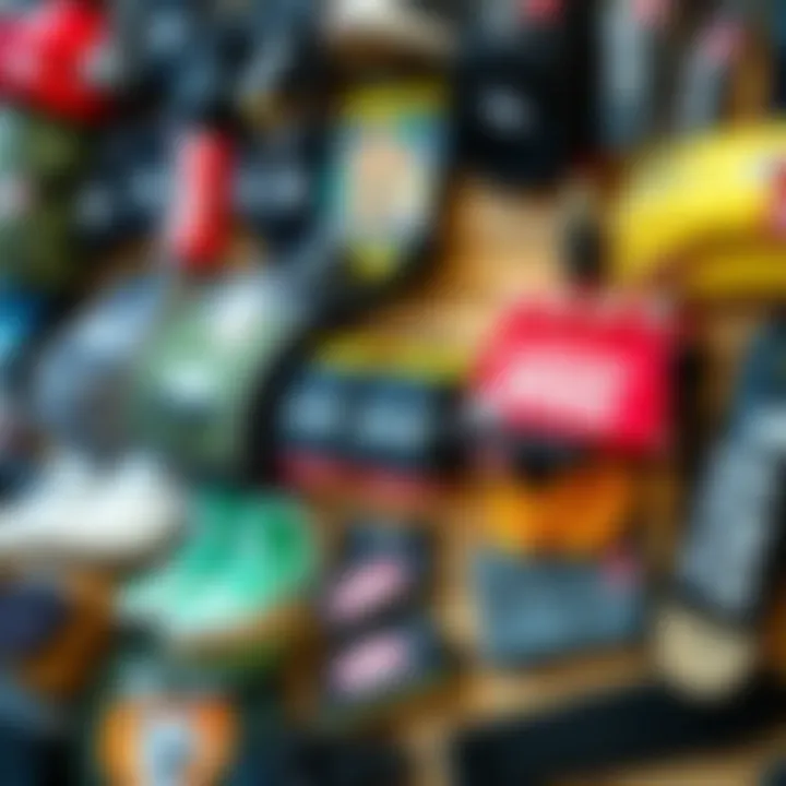 Essential Skateboard Gear and Accessories Skateboard gear and accessories neatly arranged