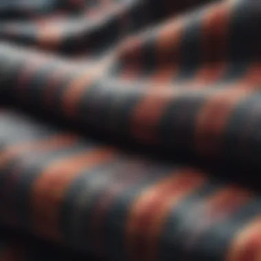 Close-up of Volcom flannel fabric texture