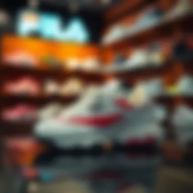 Fila Shoes in a Local Boutique A vibrant local store showcasing Fila shoes
