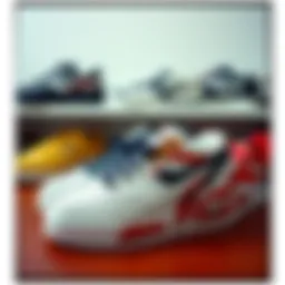 A stylish display of various Fila shoe models