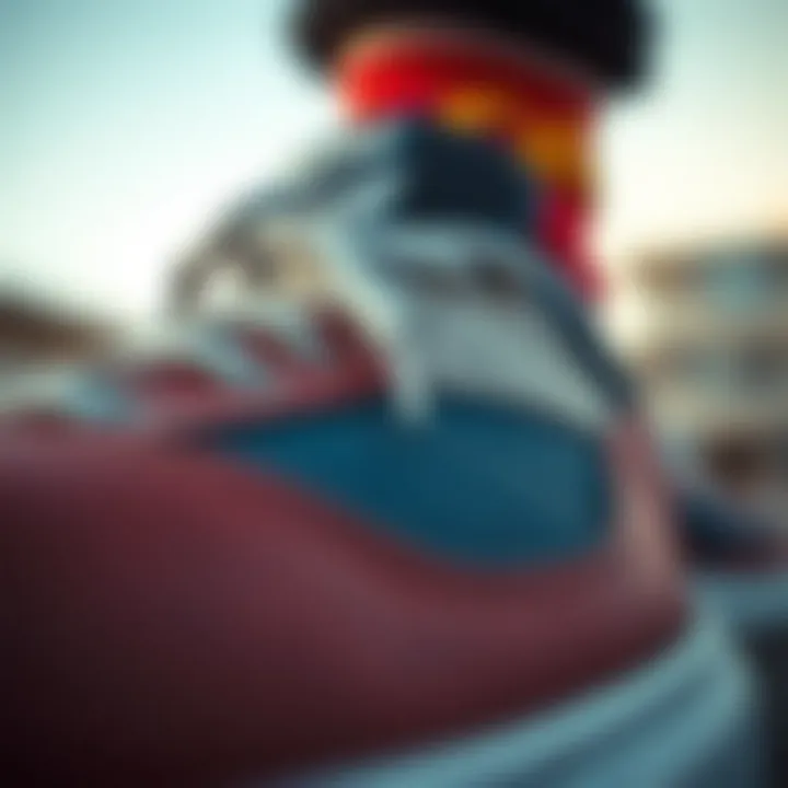 Quality Materials of Fallen Jamie Thomas Shoes Close-up of materials used in Fallen Jamie Thomas shoes