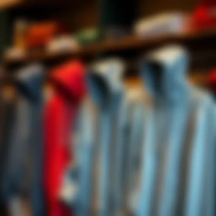 Luxurious Hoodie Collection A collection of luxurious hoodies displayed in a stylish boutique
