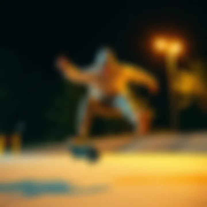 Comfort and Style in Action Skateboarder performing tricks in a comfortable sweatshirt