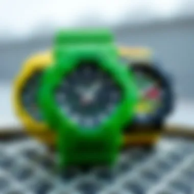 Comparison of G-Shock GA 2100 Green with Other Models Comparison of G-Shock GA 2100 Green with other G-Shock models