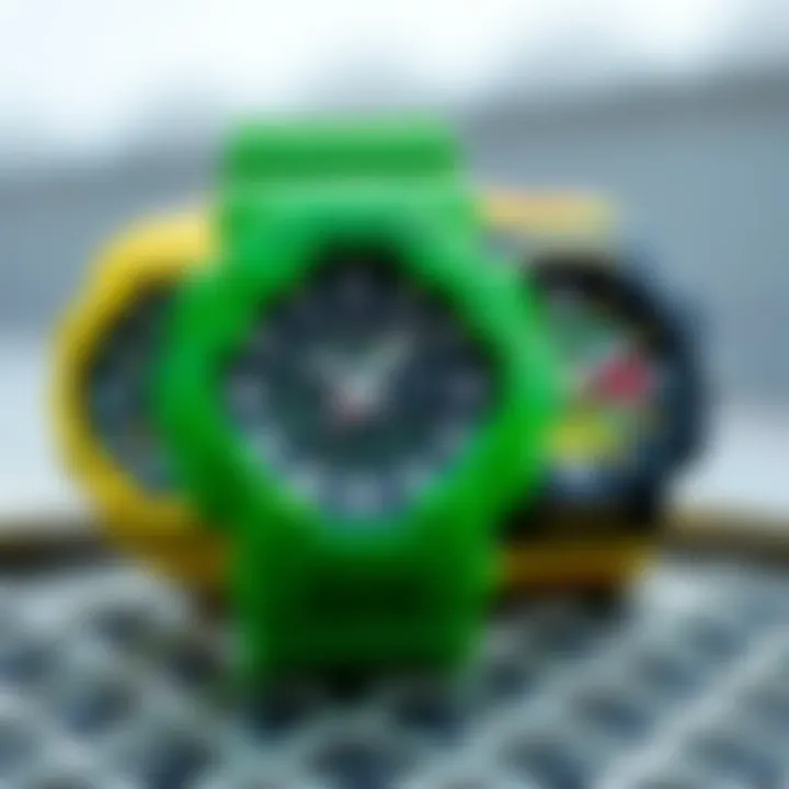 Comparison of G-Shock GA 2100 Green with Other Models Comparison of G-Shock GA 2100 Green with other G-Shock models