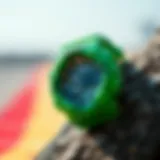 G-Shock GA 2100 Green showcasing its vibrant design