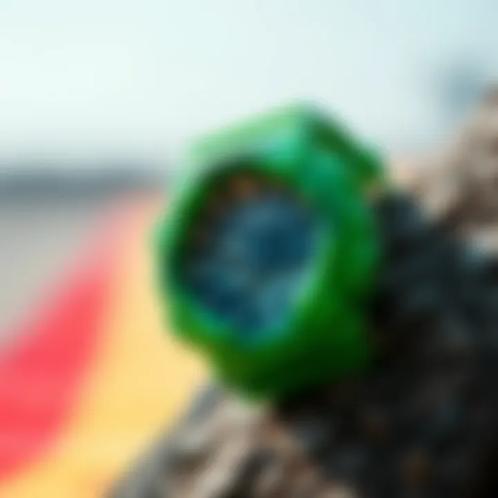 Vibrant Design of G-Shock GA 2100 Green G-Shock GA 2100 Green showcasing its vibrant design