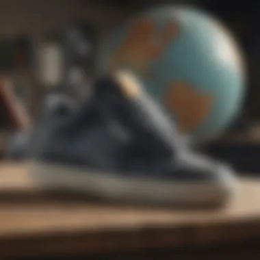 Close-up of the Globe CT IV shoe design elements