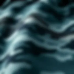 Detailed view of gray camo fabric texture