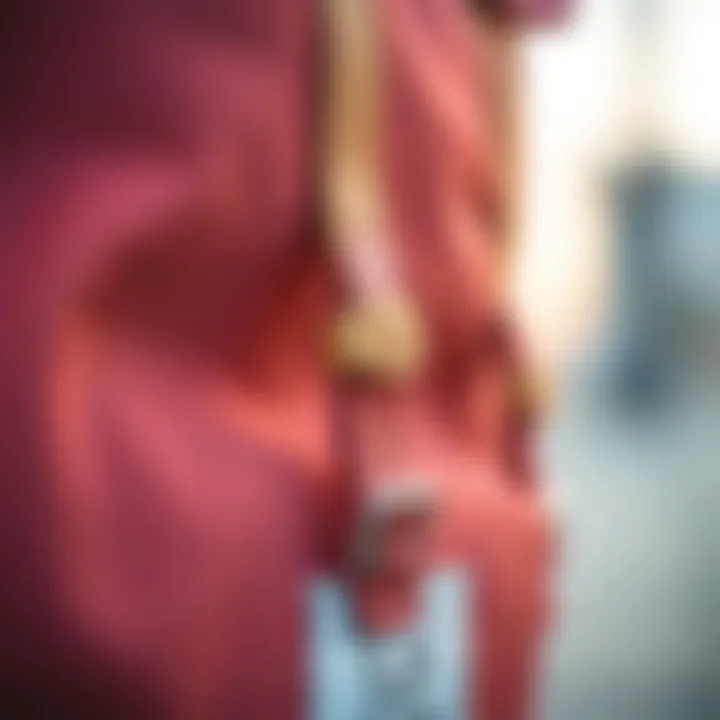 Fabric Texture of Herschel Backpack Little America Mid Volume Close-up of Herschel Backpack Little America Mid Volume showcasing fabric texture