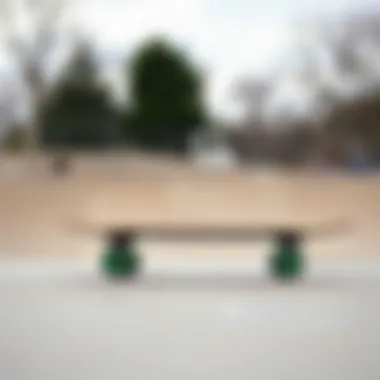 Setup for Success: The Ollie Preparation A skateboard on a ramp ready for an ollie