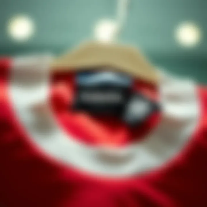 An ethically sourced adidas t-shirt tag highlighting sustainable practices.