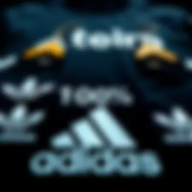 A graphic representation of discount percentages alongside adidas logos.