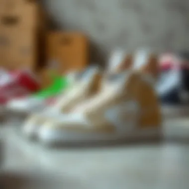 Aesthetics and Skate Culture with Extra Wide Skate Shoes An aesthetically pleasing arrangement of extra wide skate shoes reflecting skate culture