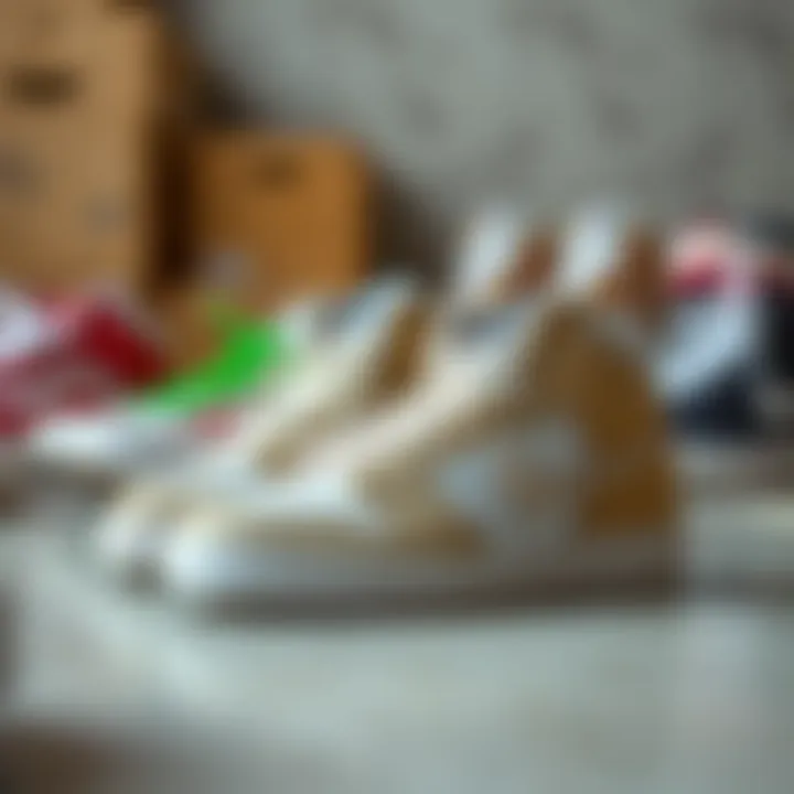 Aesthetics and Skate Culture with Extra Wide Skate Shoes An aesthetically pleasing arrangement of extra wide skate shoes reflecting skate culture