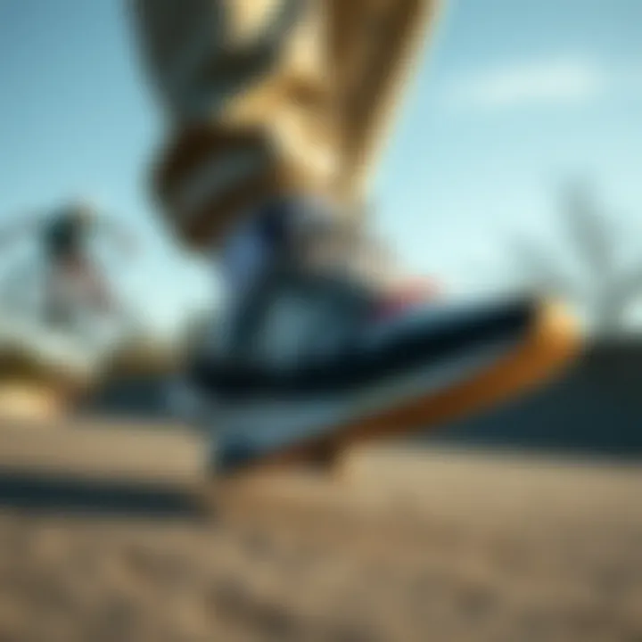 New Balance 327 in Action New Balance 327 showcased in an active lifestyle setting