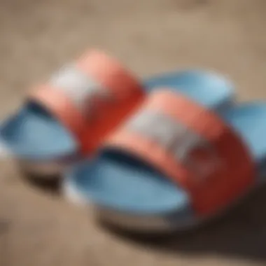 Close-up of the cushioning feature of Nike Benassi Slides