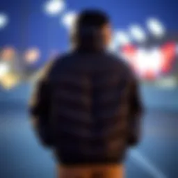 Nike lightweight puffer jacket showcasing its sleek design