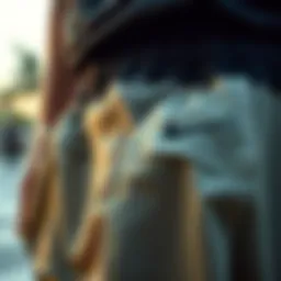 A close-up of Nike Norts showcasing their unique fabric and stitching.