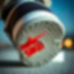 A close-up view of the innovative sole design of a Nike SB shoe.