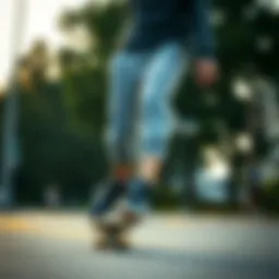 Stylish skateboarder wearing Nike Standard Fit Sweatpants