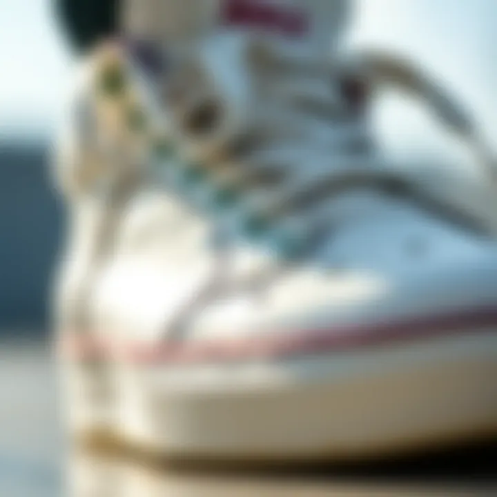 Performance Metrics of Koston's Signature Shoes Close-up of skateboarding performance metrics related to Koston's shoes