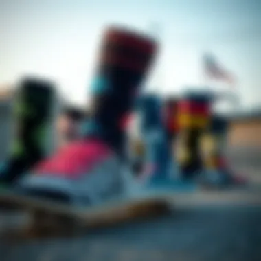 Brand Influence: Socks as a Staple in Skate Fashion A selection of popular sock brands associated with skateboarding.