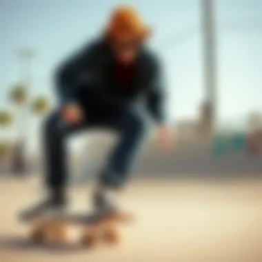 Skateboarding in Style with Ray-Ban Blaze Wayfarer Black Skateboarder wearing Ray-Ban Blaze Wayfarer Black in action