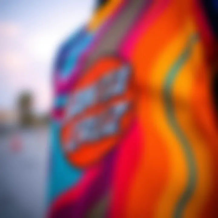 Vibrant Santa Cruz Jersey Design A close-up view of the Santa Cruz jersey showcasing its vibrant design and logo