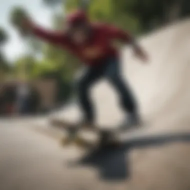 A skateboarder performing tricks that showcase Lib Tech technology