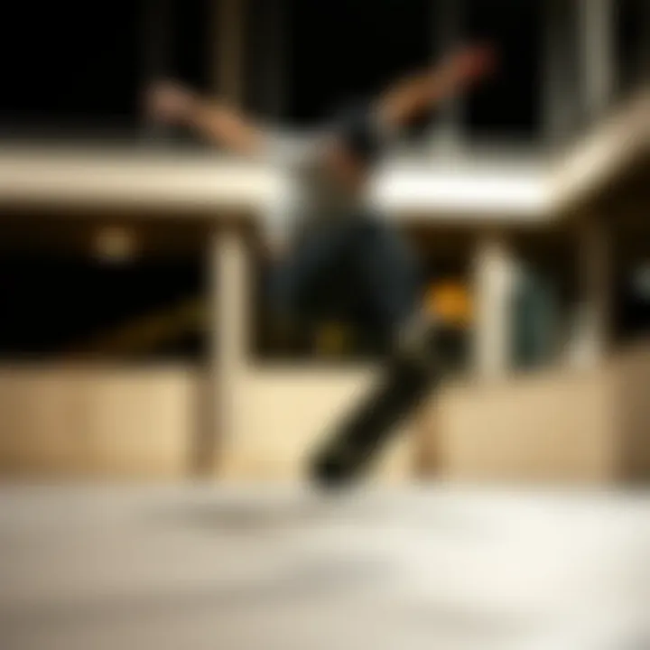 Skateboarding Tricks with Spitfire Classic Wheels Skateboarder performing tricks with Spitfire Classic Wheels