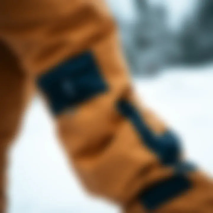 Snow pants showcasing their waterproof features and insulation.