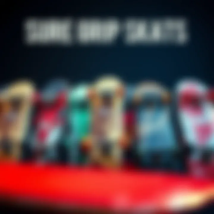 Collection of Sure Grip Skate Models An array of different sure grip skate models displayed together.