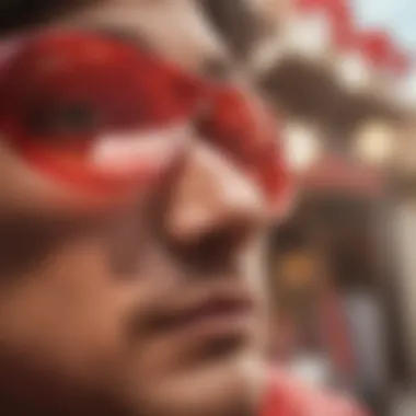 Diverse Designs of Red Oval Sunglasses Collection of various red oval sunglasses designs