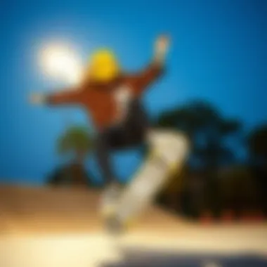 Skateboard Trick in Leopard Vans Female skateboarder in leopard Vans performing a trick