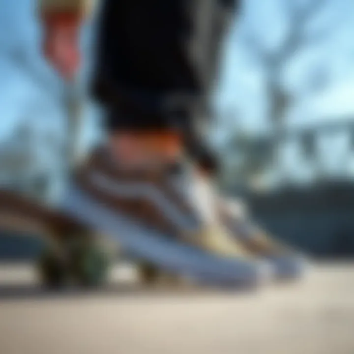 Leopard Vans and Streetwear Fusion Stylish leopard Vans paired with casual streetwear