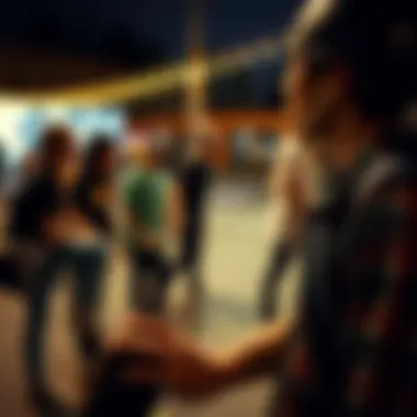 Community Connections Through Rid N Dip Skaters engaging in community sharing their Rid N Dip experiences