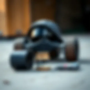 Essential Gear for Rid N Dip Enthusiasts Close-up of skateboard gear ideal for Rid N Dip