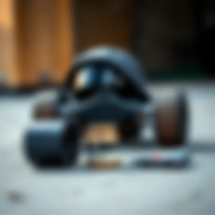 Essential Gear for Rid N Dip Enthusiasts Close-up of skateboard gear ideal for Rid N Dip