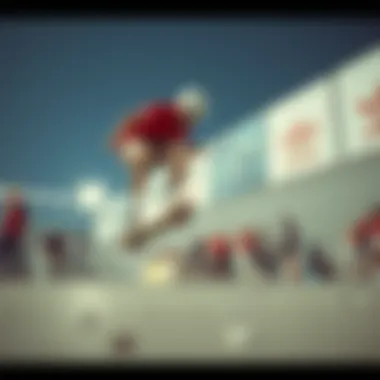 Historical Impact of Color in Adidas Advertisements Historical Adidas skateboarding advertisement featuring red and white colors