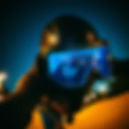 Dynamic view of Von Zipper Jetpack Goggles in action during a skate session